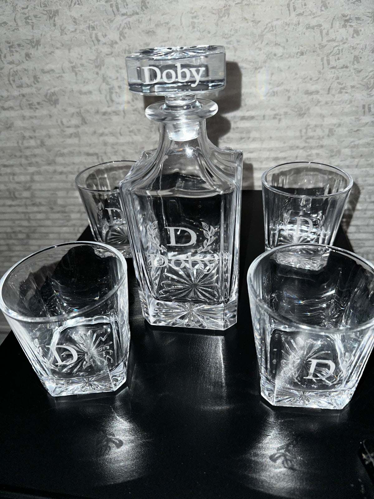 Personalized Whiskey Decanter Gift Set