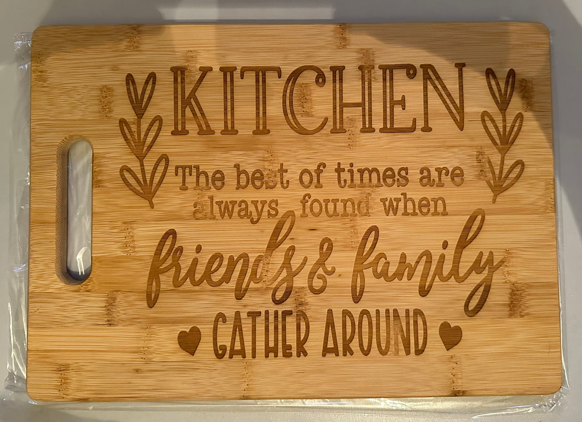 Personalized Engraved Bamboo Cutting Board
