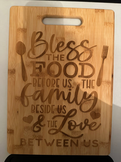 Personalized Engraved Bamboo Cutting Board
