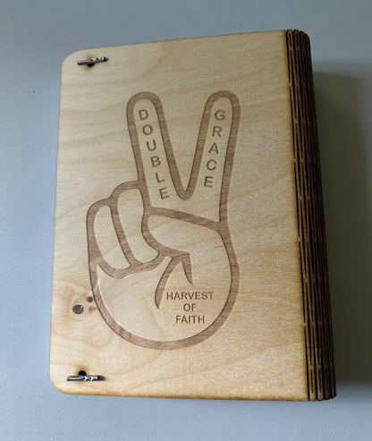Personalized Lay-Flat Wooden Book