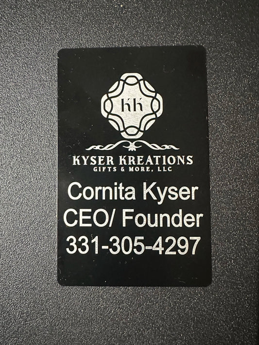Custom wallet card