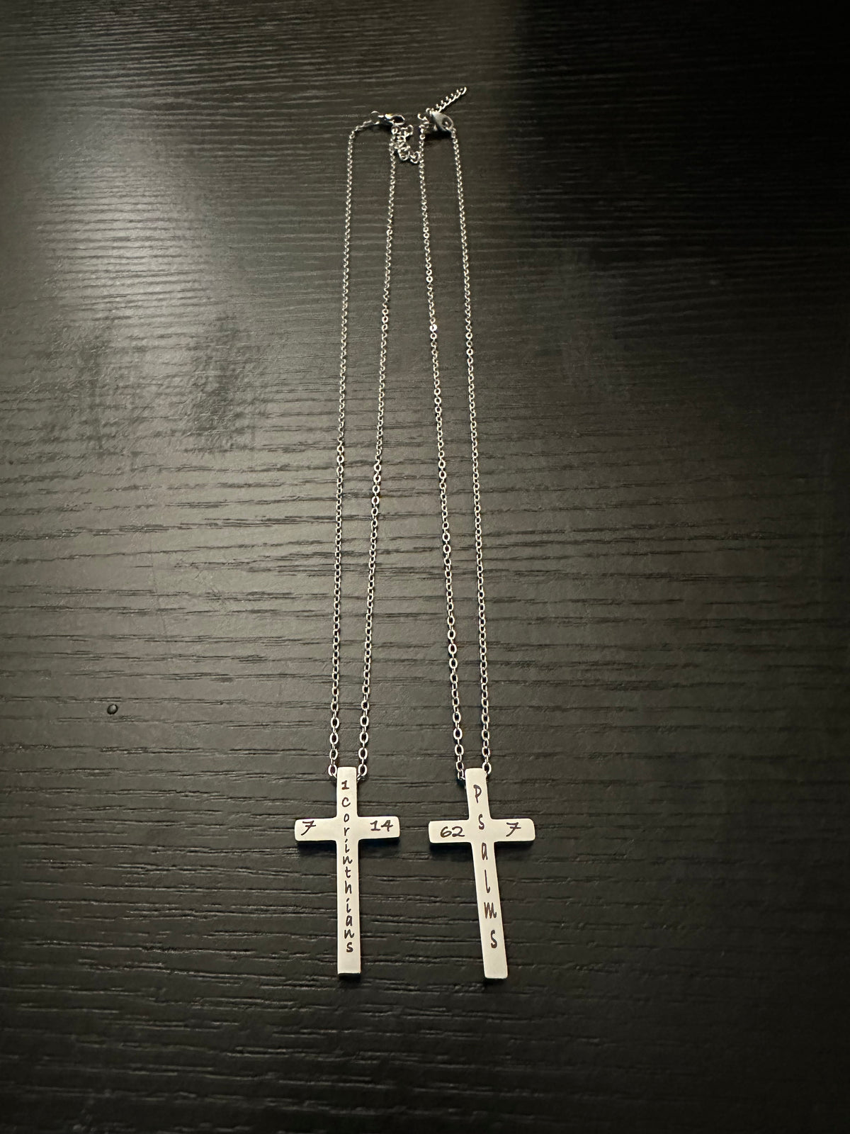 Personalized Engraved Cross Necklace | Custom Scripture Necklace | Faith Gift