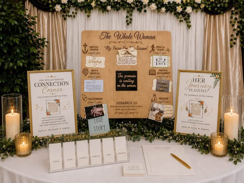 Custom Engraved Wooden Vision Board